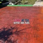 beton amprentat gradina