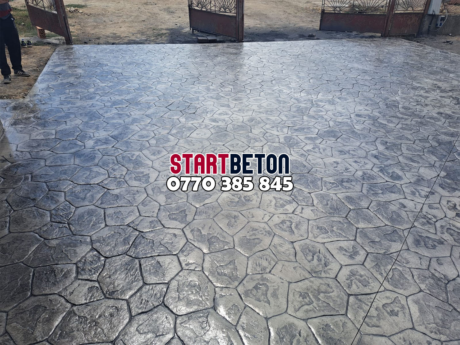 beton amprentat prahova